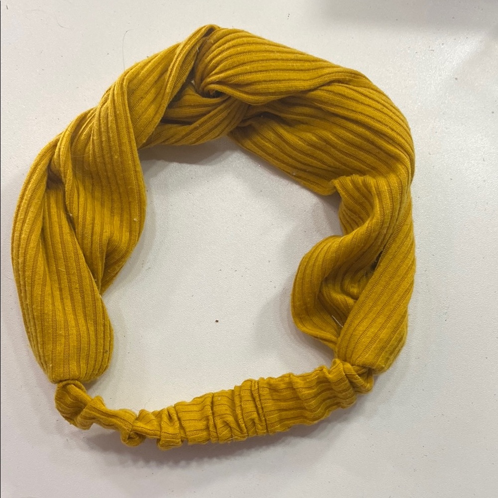 Mustard Yellow Ribbed Headband